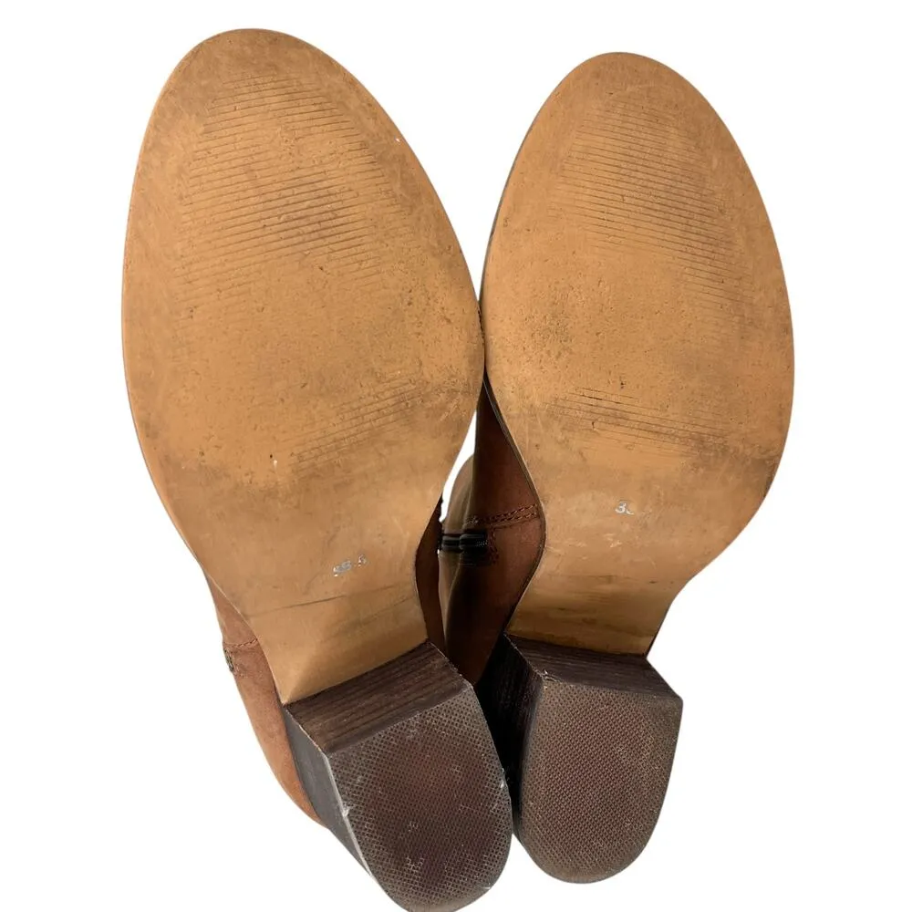 Blondo Waterproof Leather Booties Brown 8.5M Double Zipper - Image 5