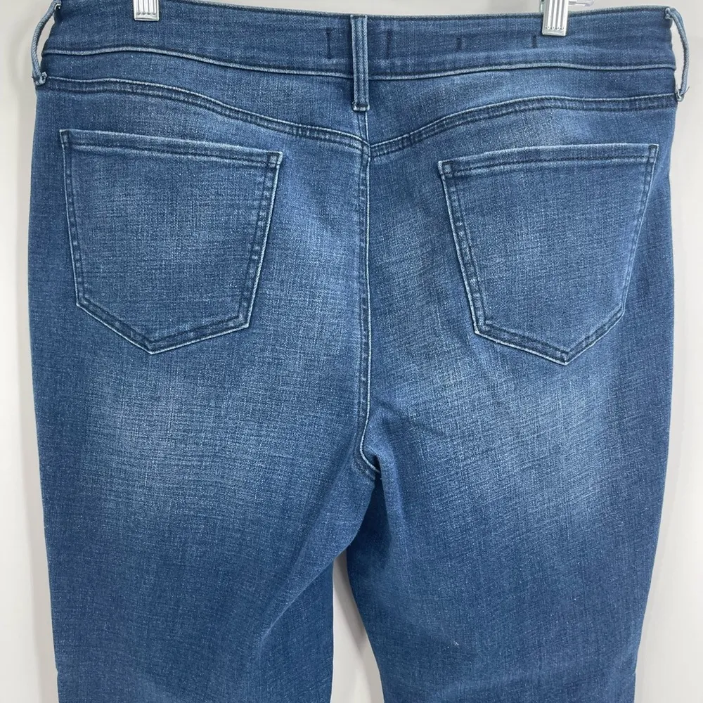 Nydj not your daughter jean marilyn straight blue denim jeans size 16 petite 16P - Image 6
