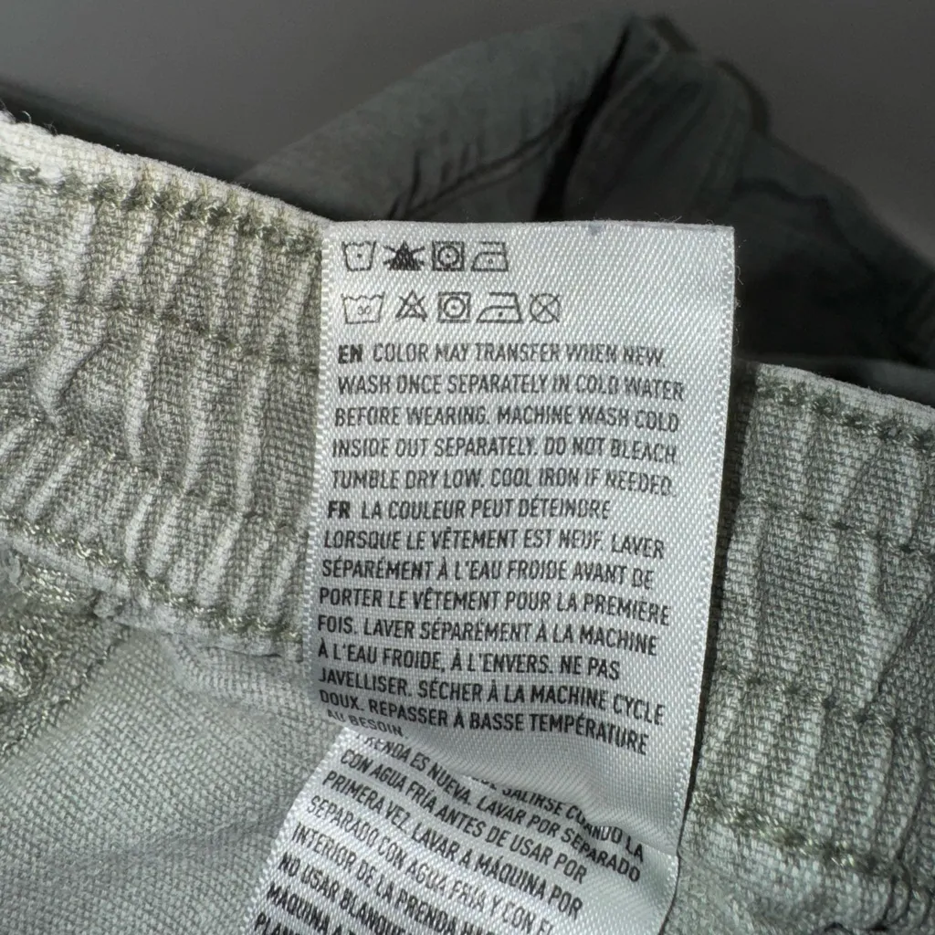 American Eagle Cargo Pants Green Olive Womens Size 16R Baggy Punk Grunge Stretch - Image 6