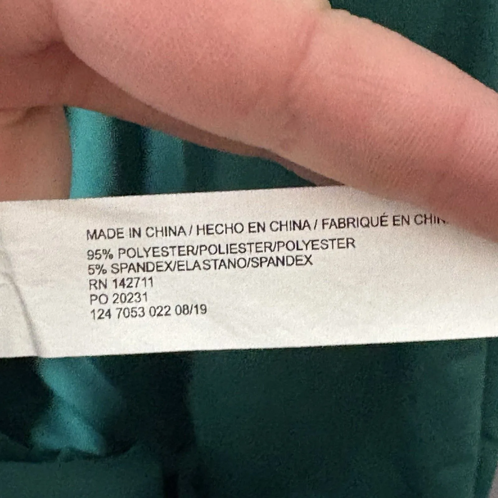 Eloquii Drape Front Stretch Midi Dress Emerald Green Vneck 18 Career Party - Image 8