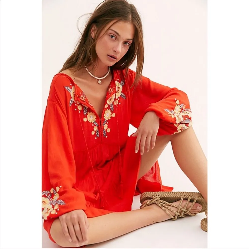 Free People Spell On You Embroidered Mini Dress - Image 2