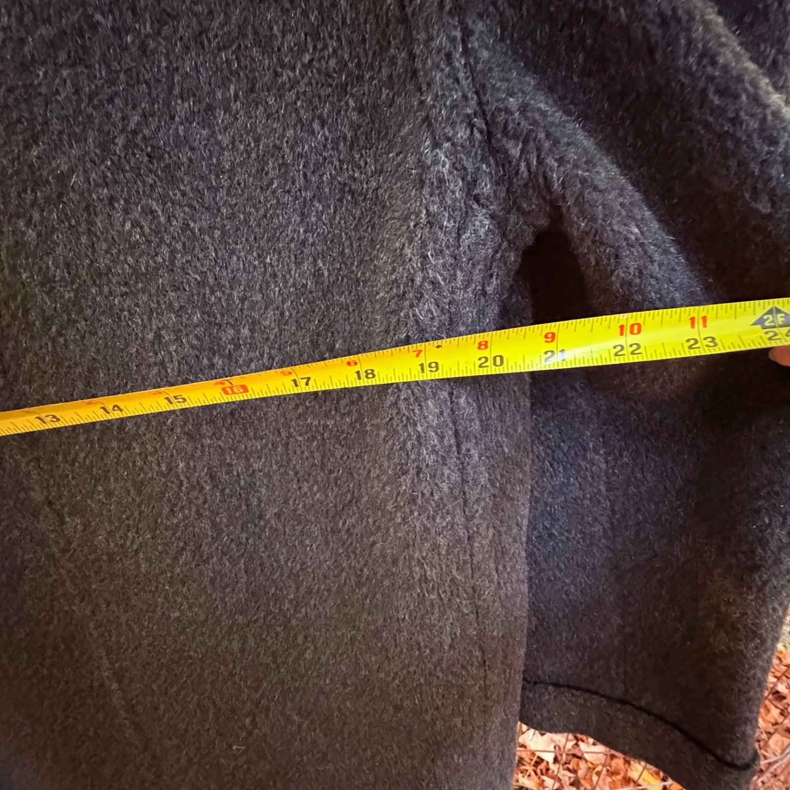 Vtg 50s Alpacuna‎ Wool Coat Women's M Gray Double Breasted ILGWU Union Made USA Size M - Image 12