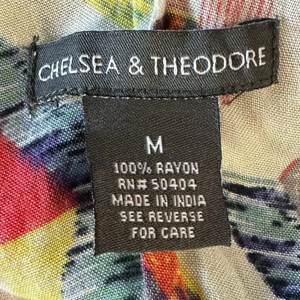 Chelsea & Theodore Wide Leg Bohemian Harem Romper Jumpsuit Size Medium Summer Gray - Image 9