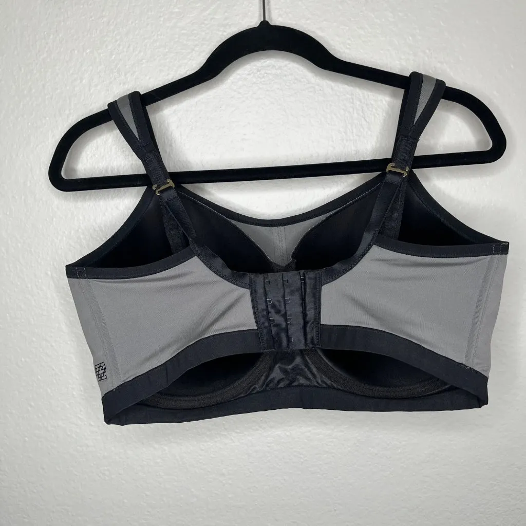 Natori Womens Yogi Contour Underwire Sports Bra 36G Gray Black 731050 Size undefined - Image 4