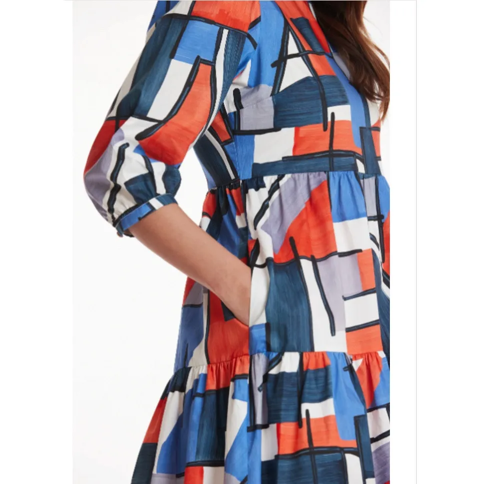 Tyler‎ Boe Phoebe Cotton Skimmer size large $247 retail Red - Image 2