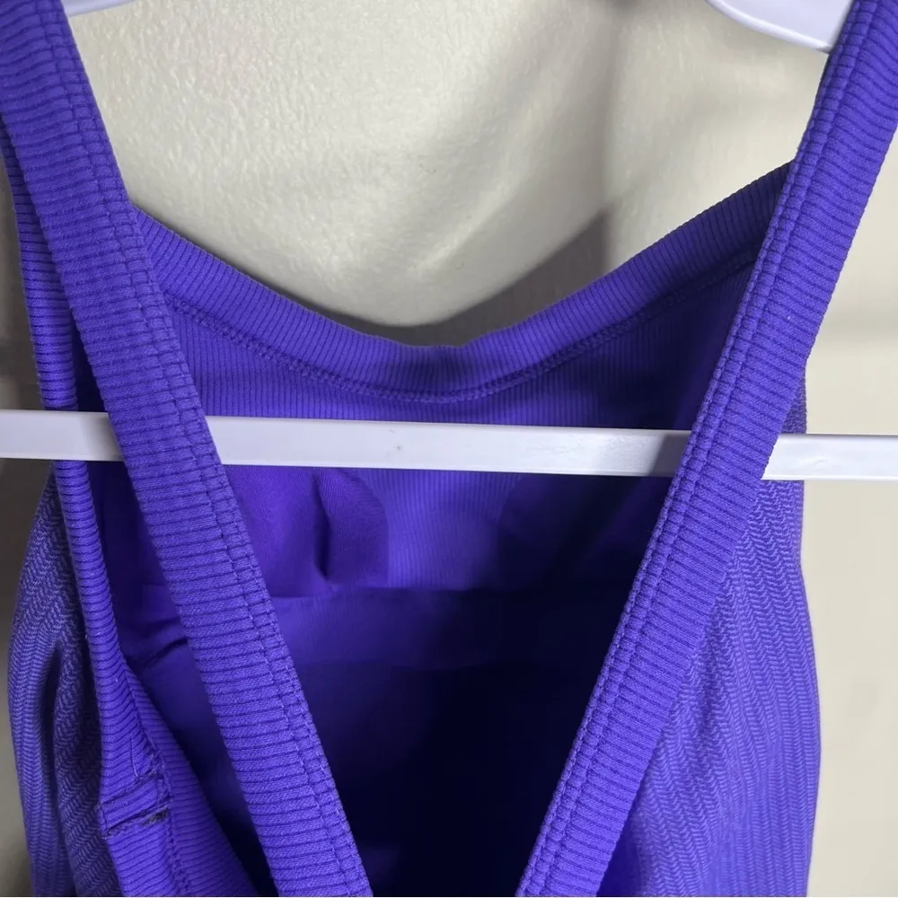 Athleta Womens Size S Chevron Paisley Print Stretch Knit Athletic Tank‎ - Image 6