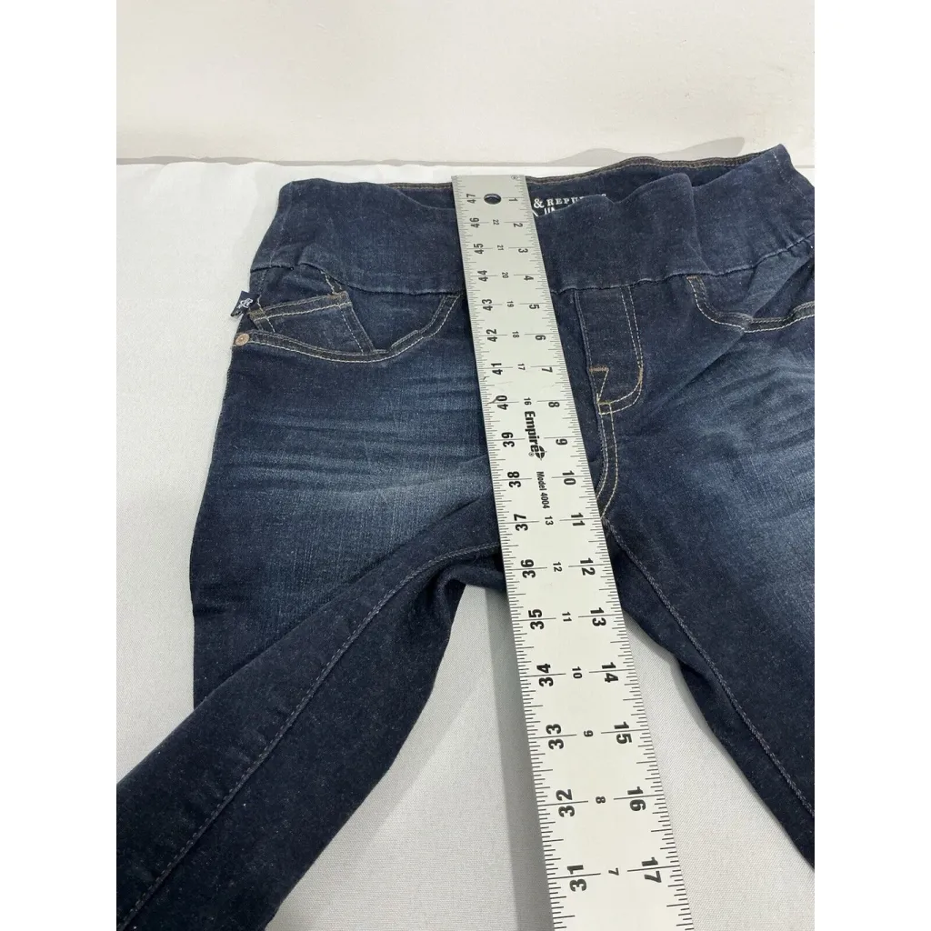 Womans Rock & Republic Denim Rx The Slimming Denim Cure Size 6 Distressed Jeans - Image 6