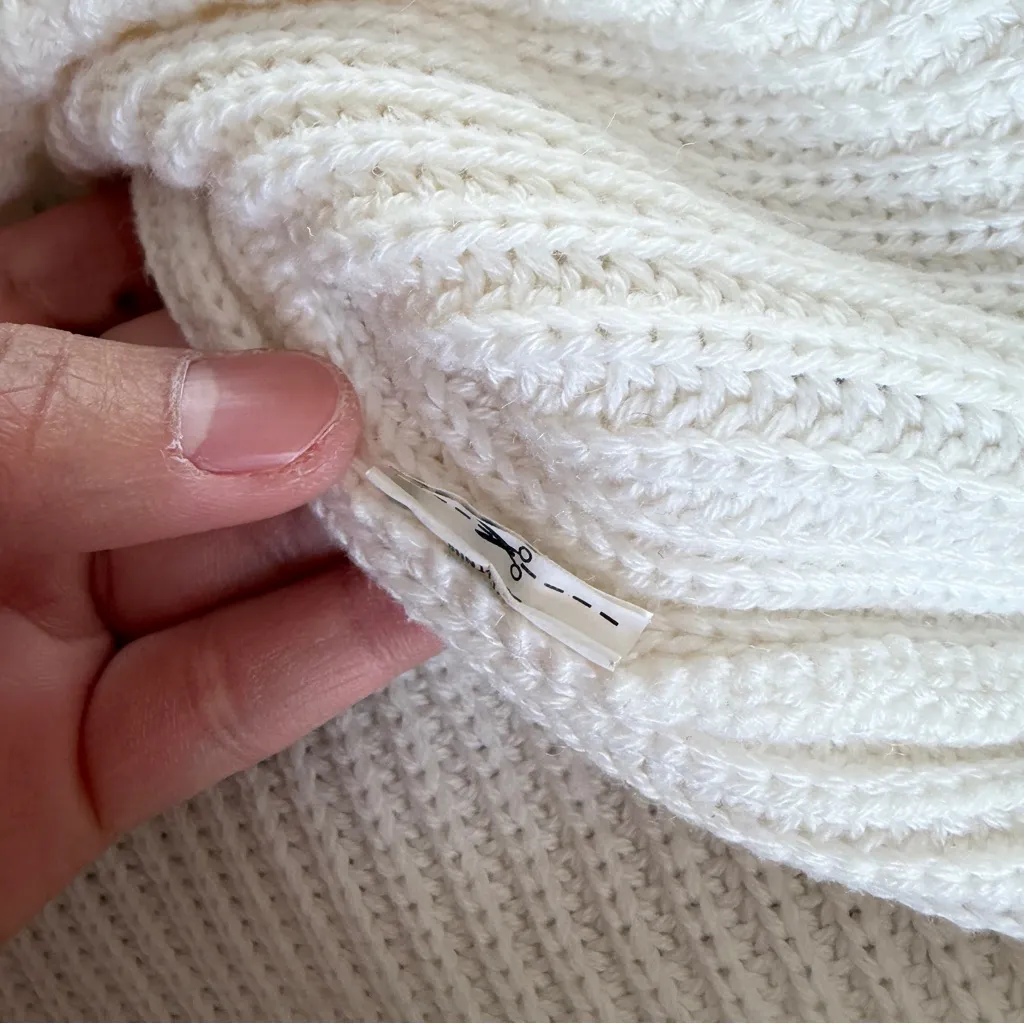 English Factory Contrast Piping Quarter Zip Knit Sweaters V-Neck Oversize XS - Image 10