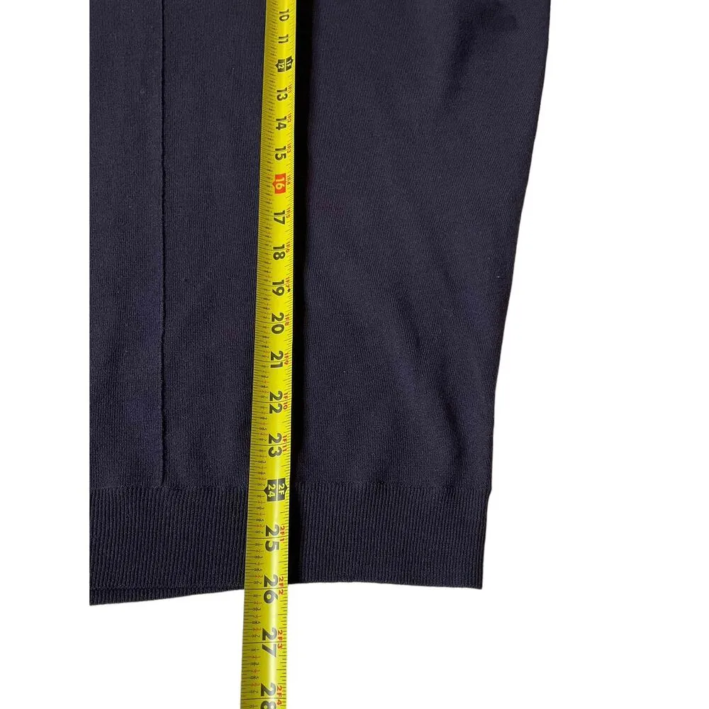 Theory Dark Purple Knit Merino Wool Sweater Women's Size Medium | 40-7 - Image 5