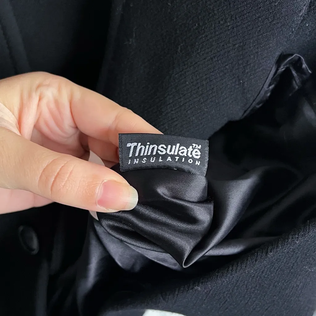 J Crew • Classic Lady Day Coat in Italian double-cloth wool Thinsulate® black - Image 9