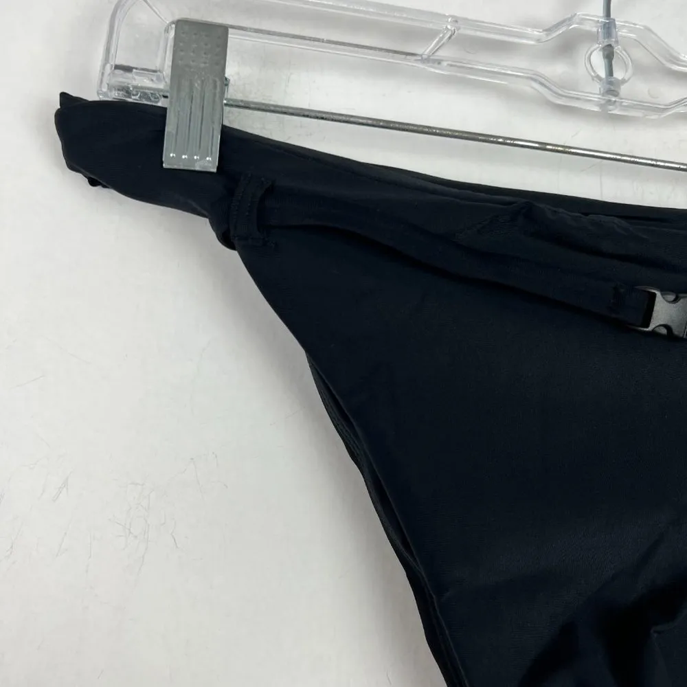 NWT Andie Swim The Riviera Bikini Bottom Flat Belt Black Size Medium M NEW - Image 3