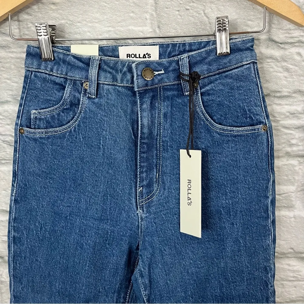 NWT Rollas 26” Eastcoast Ankle Misty Blue Organic High - Image 8