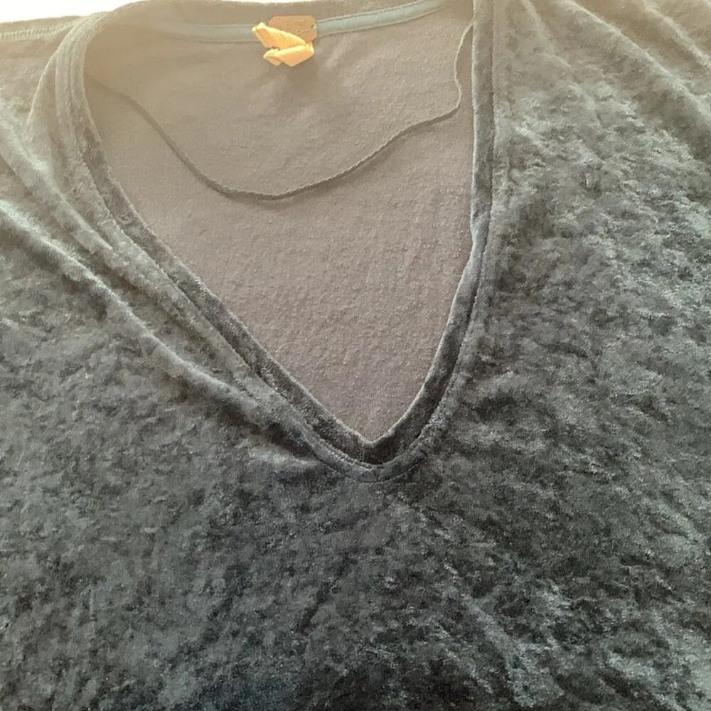 We the Free womens XS oversized velour tunic shirt dress cute casual holiday ant - Image 6