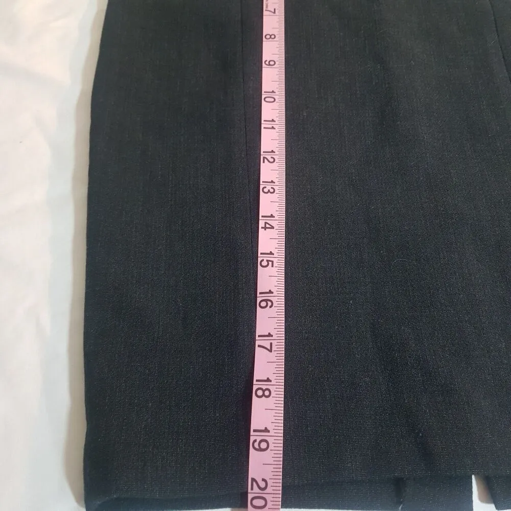 Zara Basic Womens Skirt Sz Small Gray Slit Office Business Work Workcore Career - Image 10