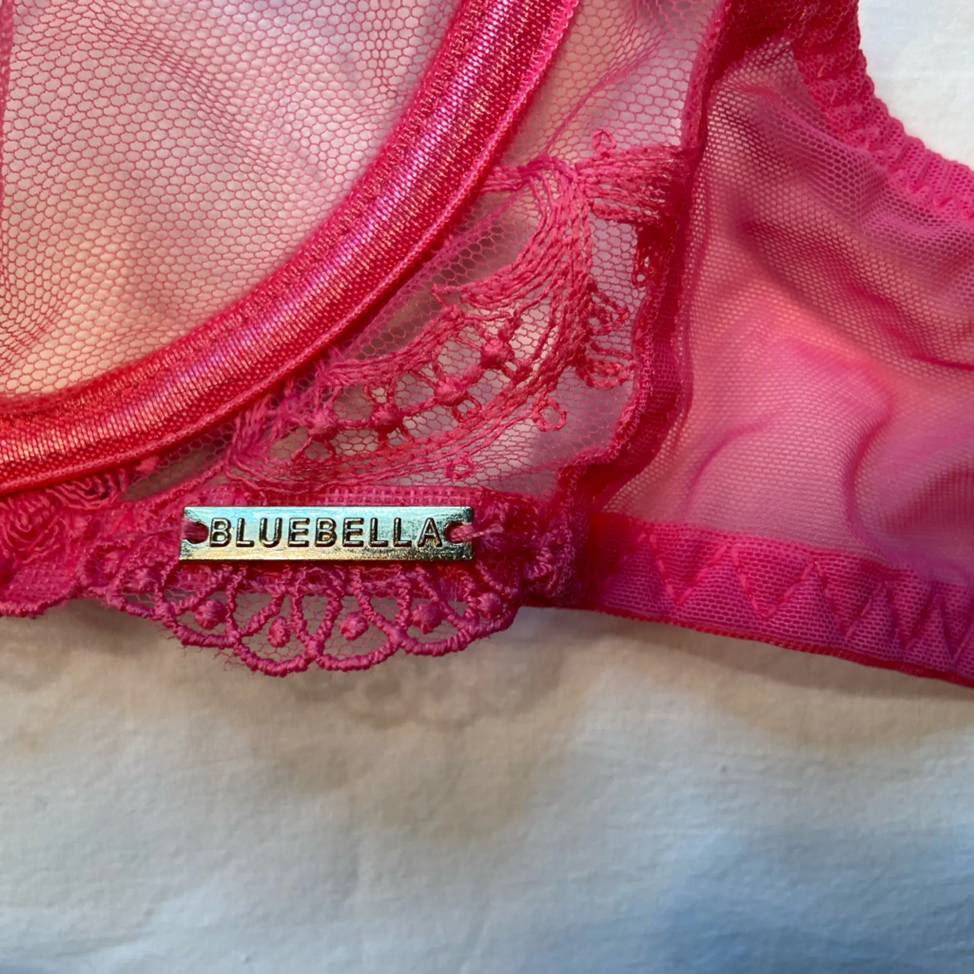 Bluebella Hot‎ Pink Bra, Lace, Size 32D - Image 2