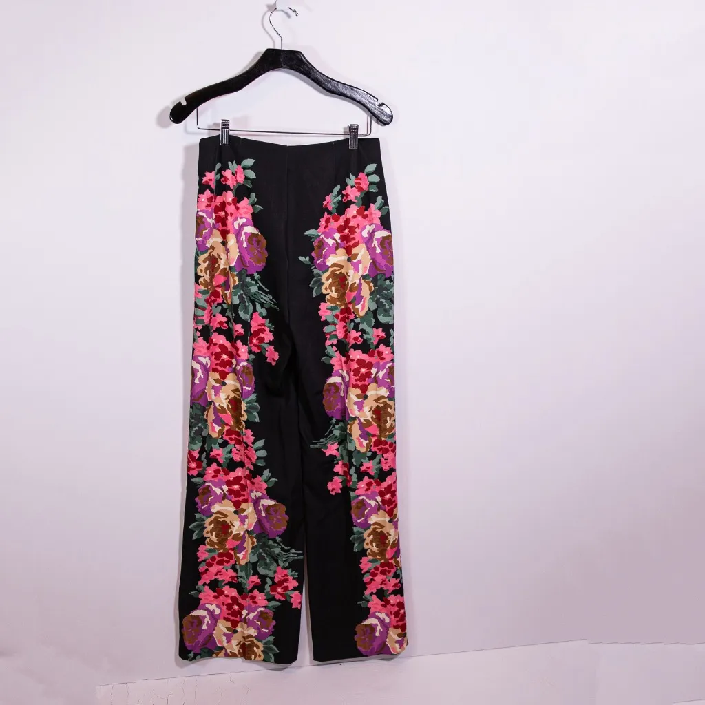 Tuckernuck Women's Erin Climbing Roses Floral Flower Print Drapey Twill Pants S - Image 4