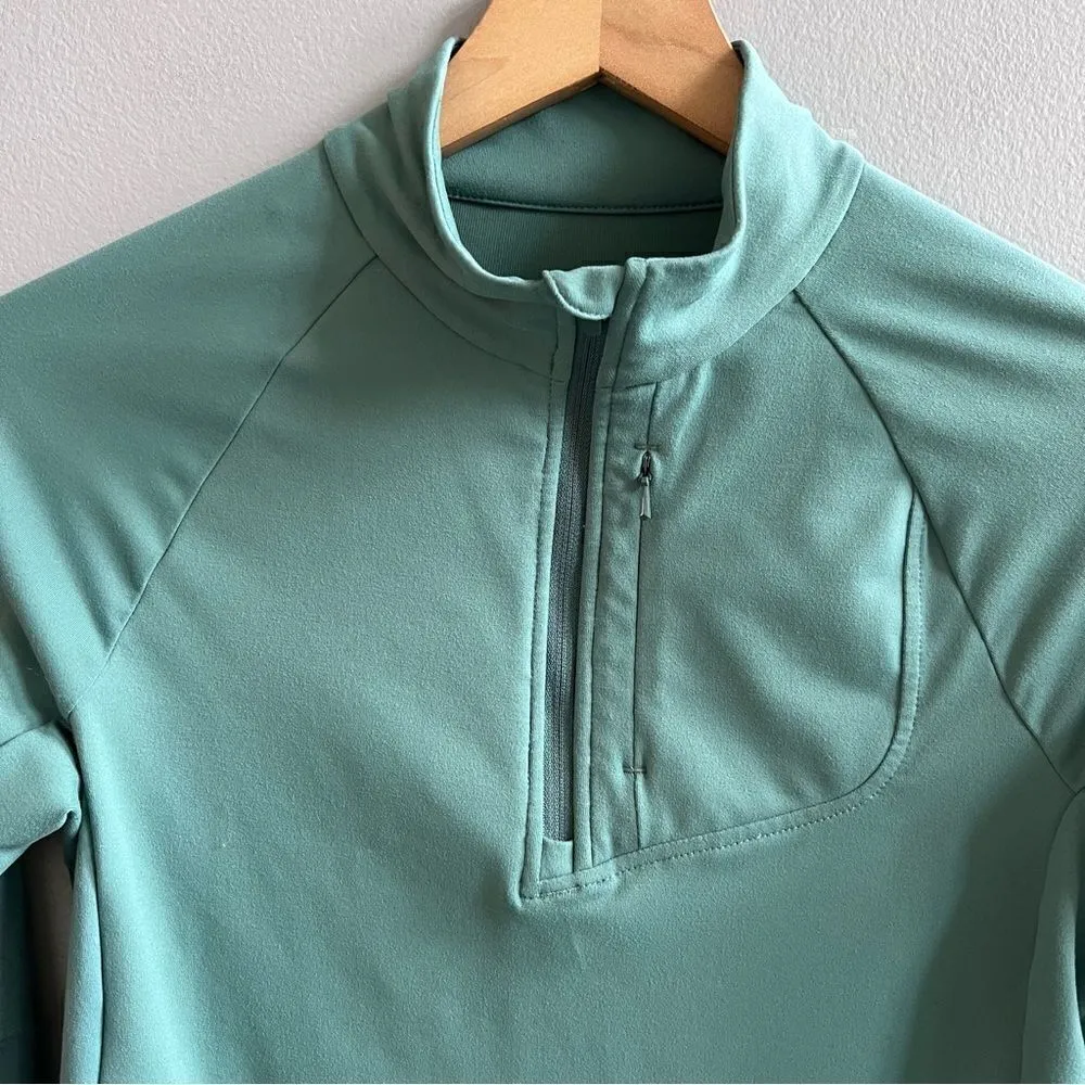 Merrell SelectWick 1/4 Zip Pullover Running Jacket Long Sleeve Shirt Sage Green - Image 4