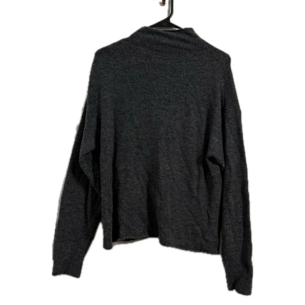Leith Gray‎ Turtleneck Sweater Textured Knit - Image 2