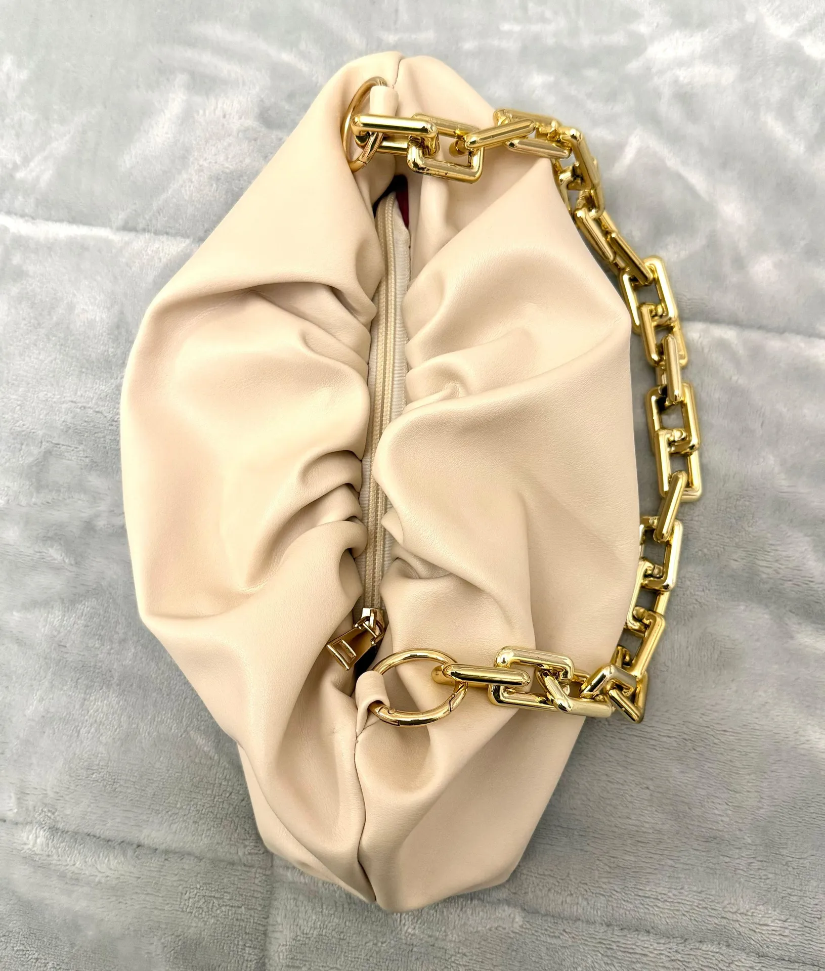 White Gold Chain Bag - Image 4