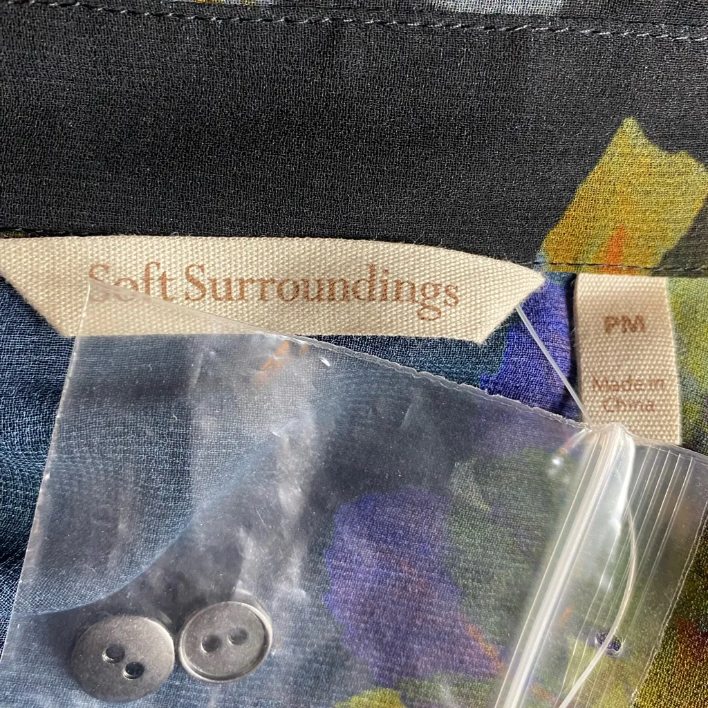 Soft Surroundings PM Floral Sheer
Duster & Slip Dress 2pc Set Style
3B06Maxi NWT - Image 13