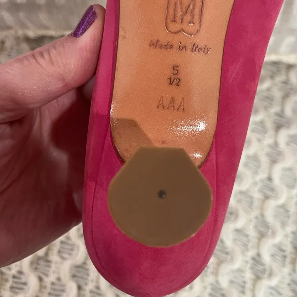 Bruno Magli Women's Hot Pink 2 Inch Kitten Leather Suede Heels Size undefined - Image 9