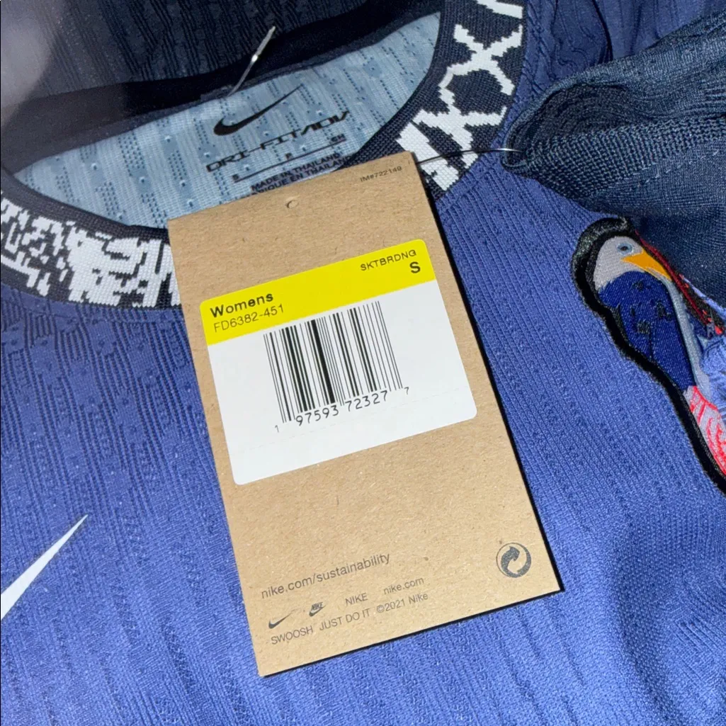 NWT Nike SB ADV 2024 Olympics USA Skateboarding Jersy Navy Small FD6382-451 - Image 7