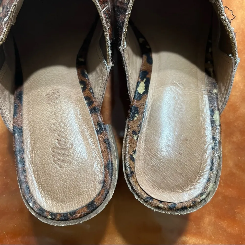 Madewell The Carey Mule in Painted Leopard Calf Hair size 9.5 - Image 6