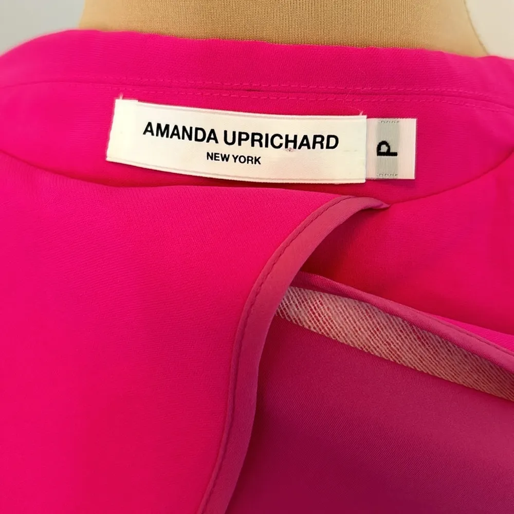 Amanda Uprichard Dovima Split Sleeve Blazer in Shocking Pink - Image 9
