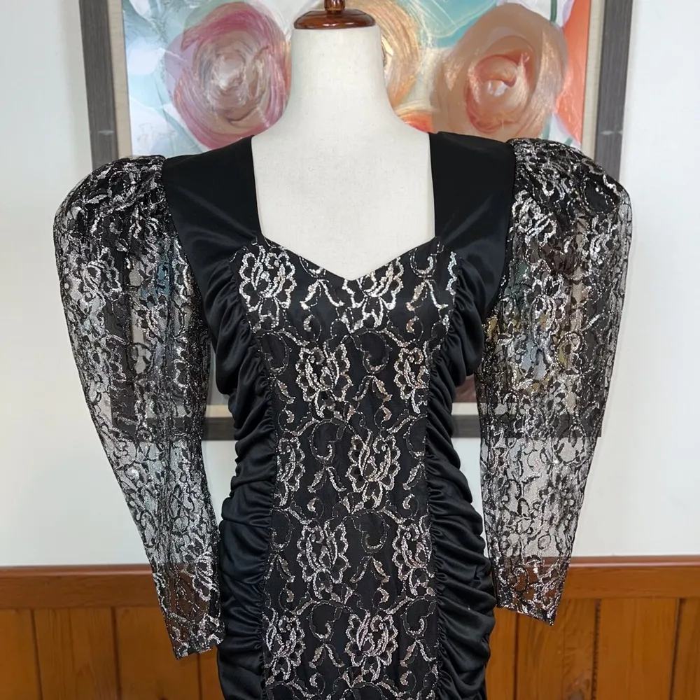 Gorgeous Vintage 1980s/90s Mayvens of California Bodycon Dress! Size 12 - Image 4