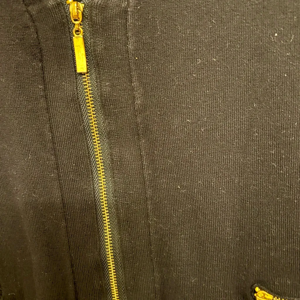 Grace Elements Black Zippered Women's Cardigan Sweater - Medium - Image 4