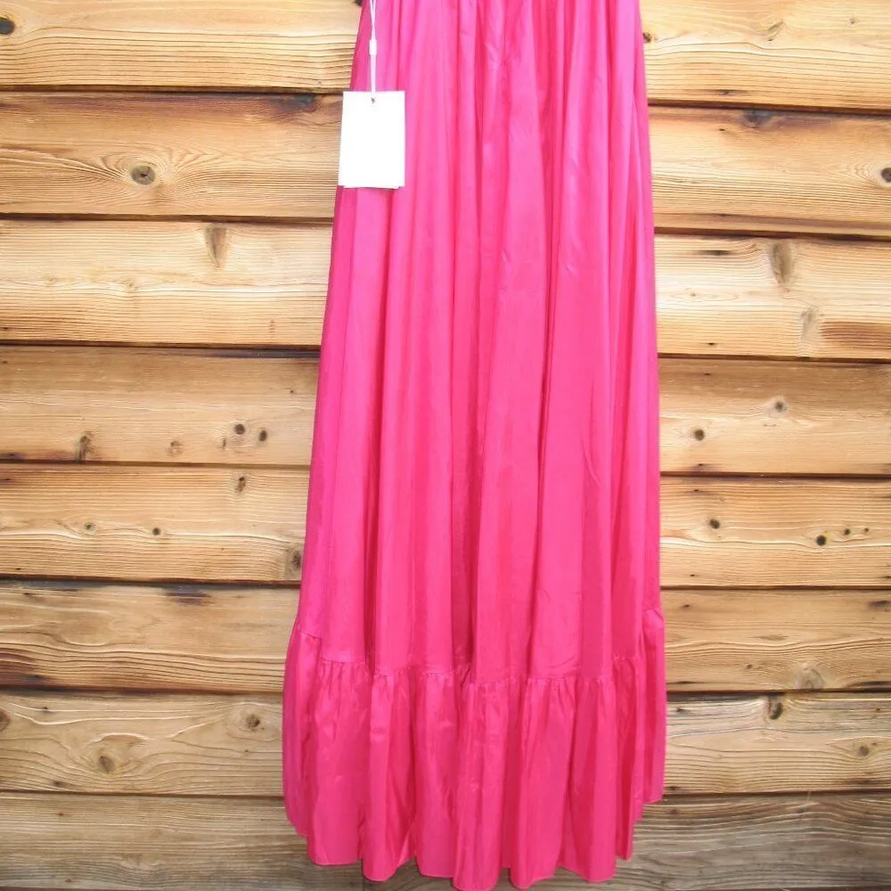 MAC DUGGAL 67835 Pink Taffeta High Low Ruffle Gown Dress - Image 11