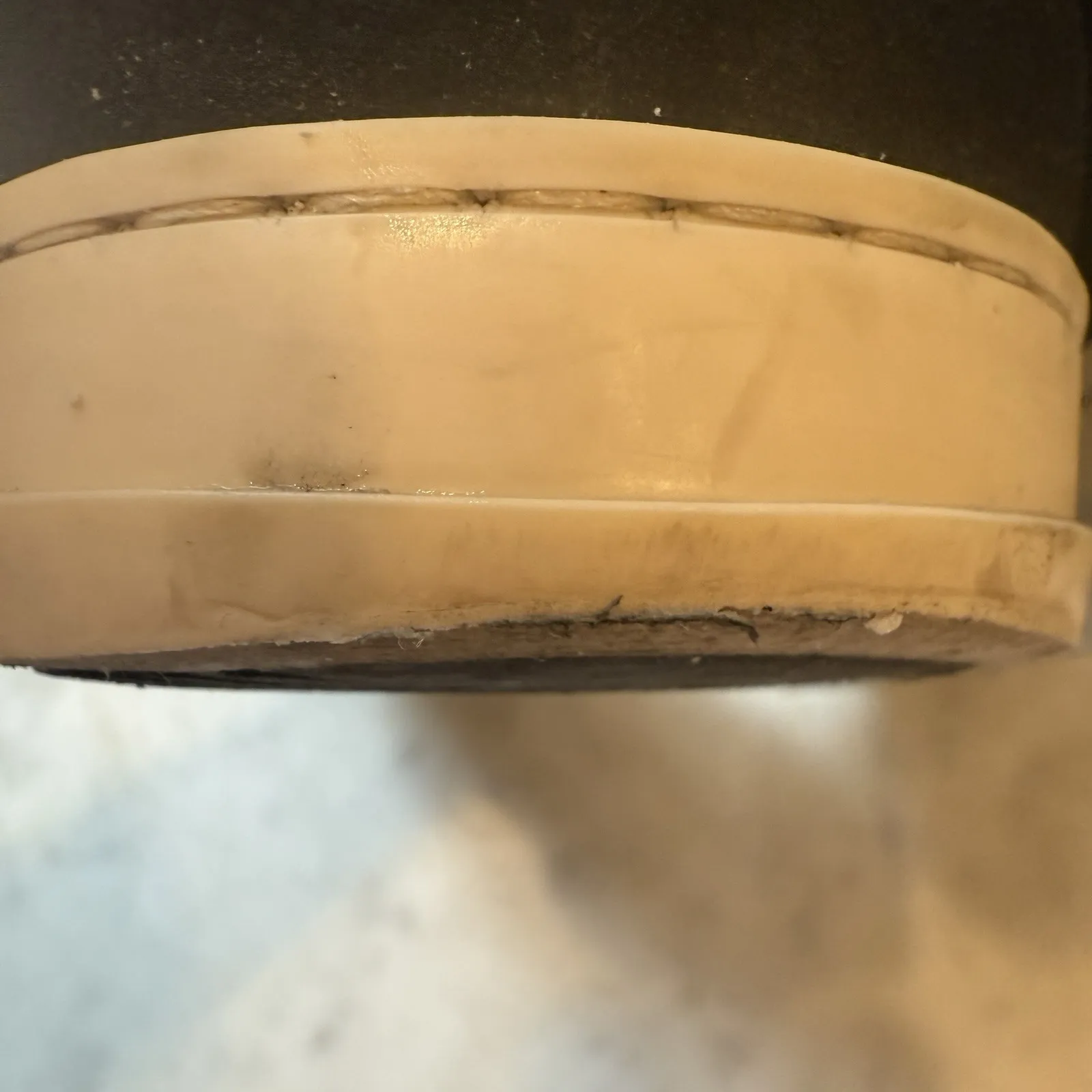 P448 Skate Boster High Top Sneakers Size 38 US 8-8.5 Black Leather Lace Up - Image 6