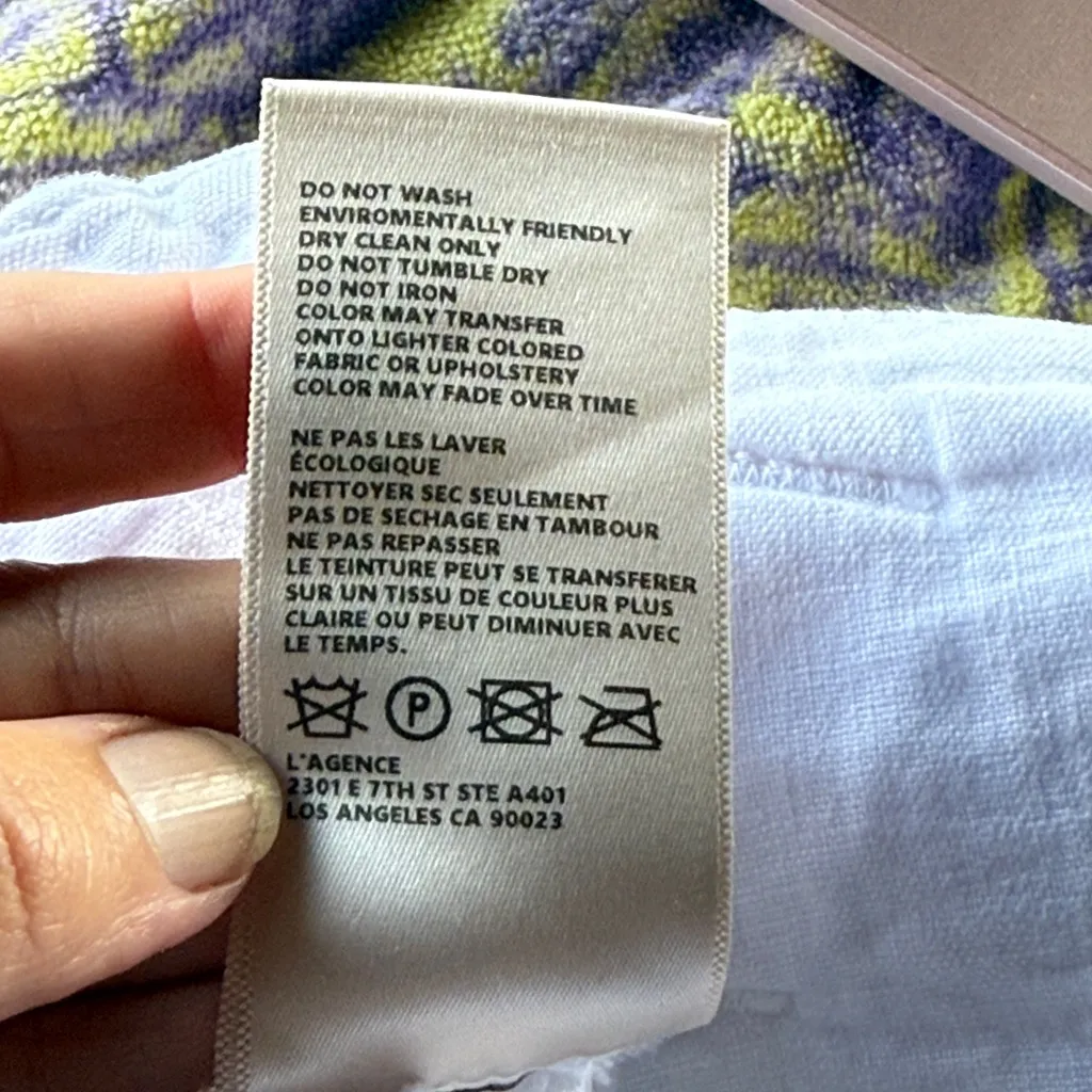 L'AGENCE Linen “Hillary” Paperbag Shorts - Image 12