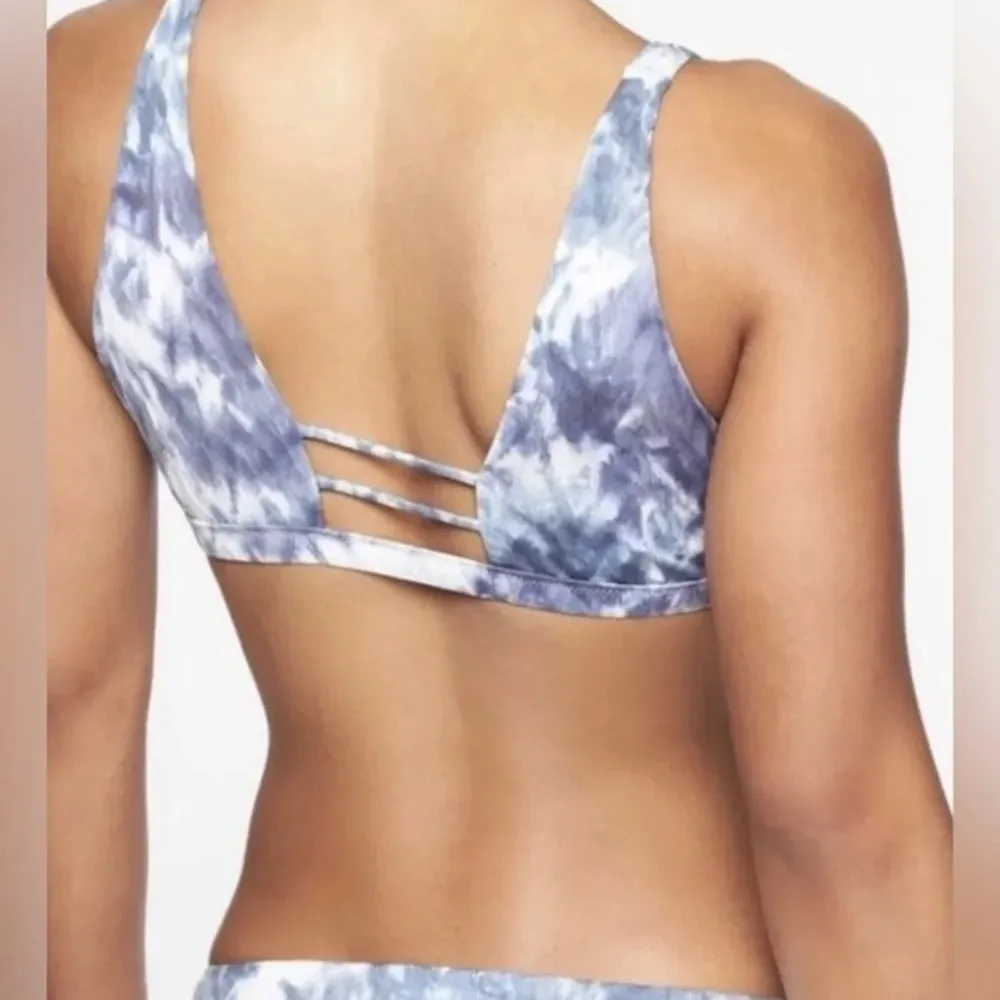 Athleta Bikini Set Tulum Ladder Tie Dye Print boho swimsuit tank top - Image 7