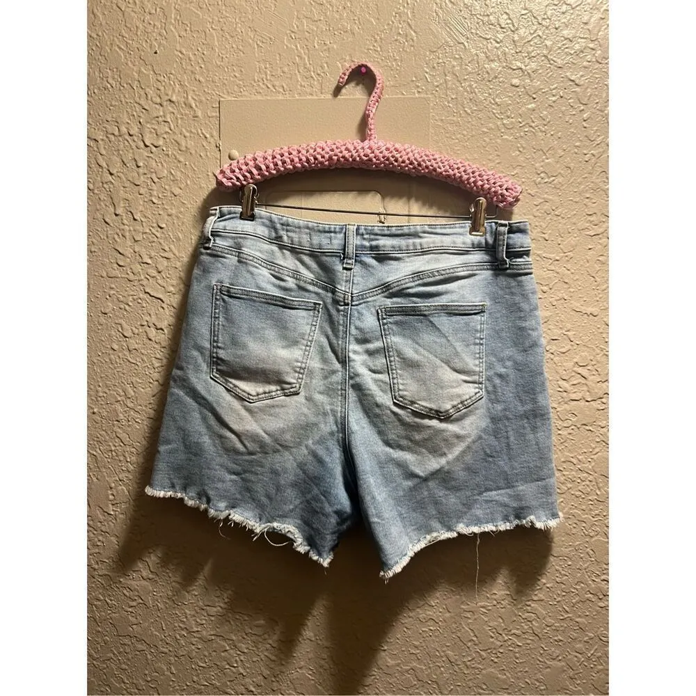 A Beautiful Soul Today Is Your Day Blue Jeans Shorts Woman’s Size 14 - Image 9