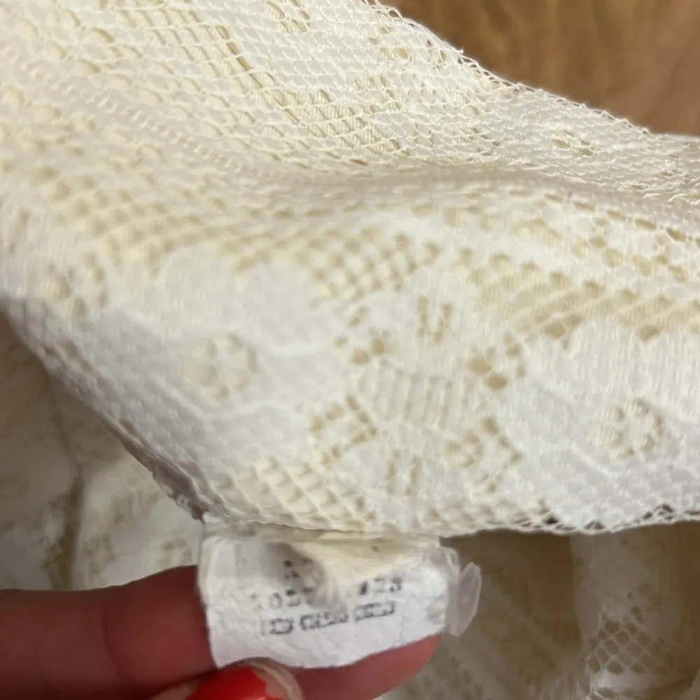 Vintage off white lace button up maxi dress - Image 7