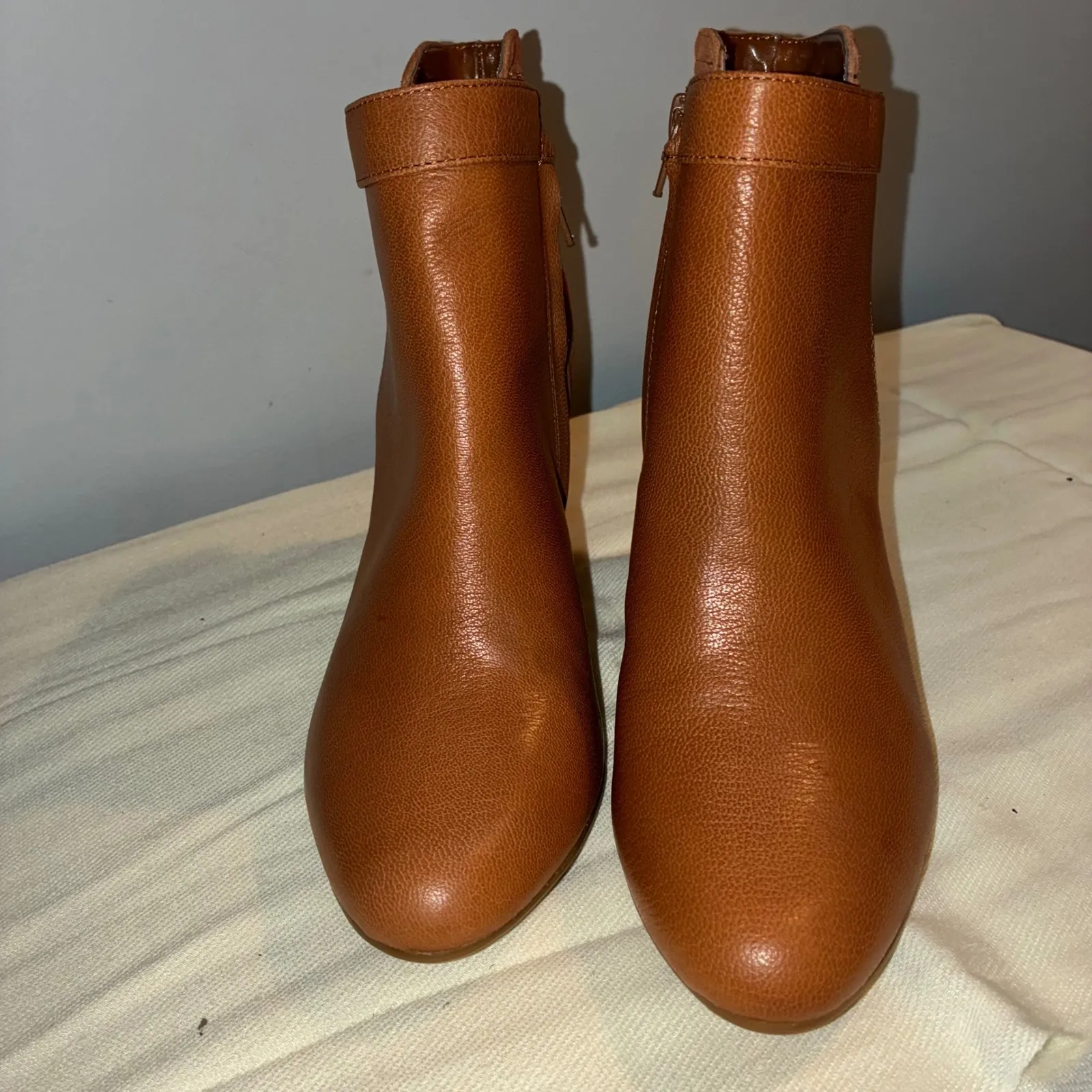 NEW Alfani StepNFlex Womens‎ 6.5M Donelle Brown Leather Suede Ankle Boots Casual Size 6.5 - Image 5