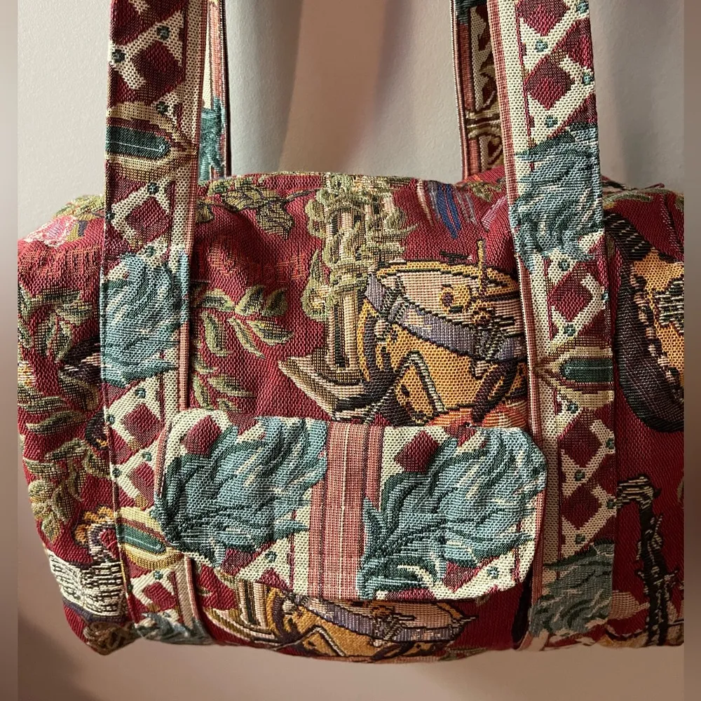 NWT Unique Tapestry Purse/Handbag Muticolored Multiple - Image 3