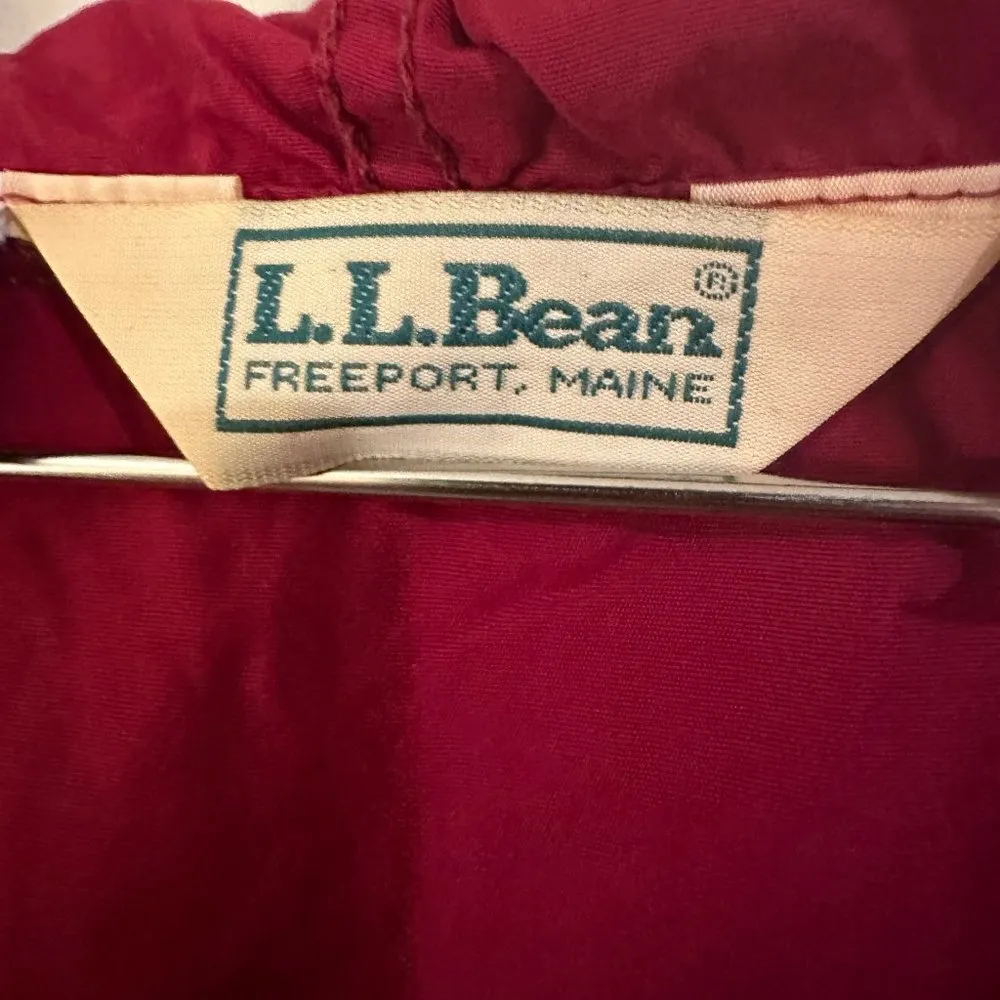 Vintage 1980s LL Bean Quarter Zip Anorak Ladies Windbreaker Jacket - Image 3