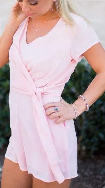 Baby Pink Romper Size L - Image 2