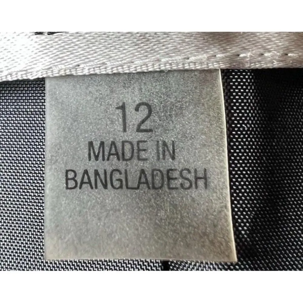 Kasper Blazer Womens 12 Black Suit Jacket 1 Button‎ Work Formal Office Career - Image 9