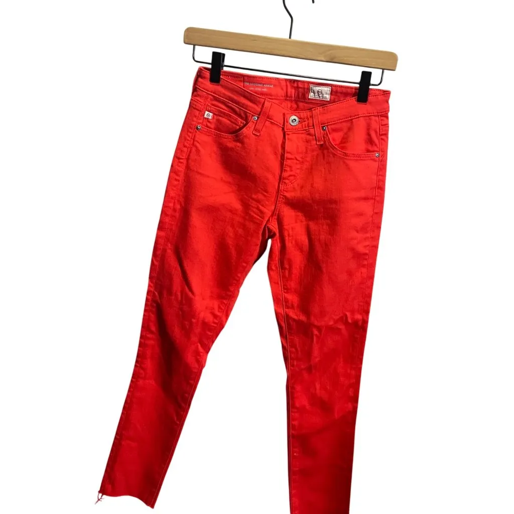 Adriano Goldschmied AG Red Super Skinny Ankle Legging Jeans 24R Stretch Fit - Image 2