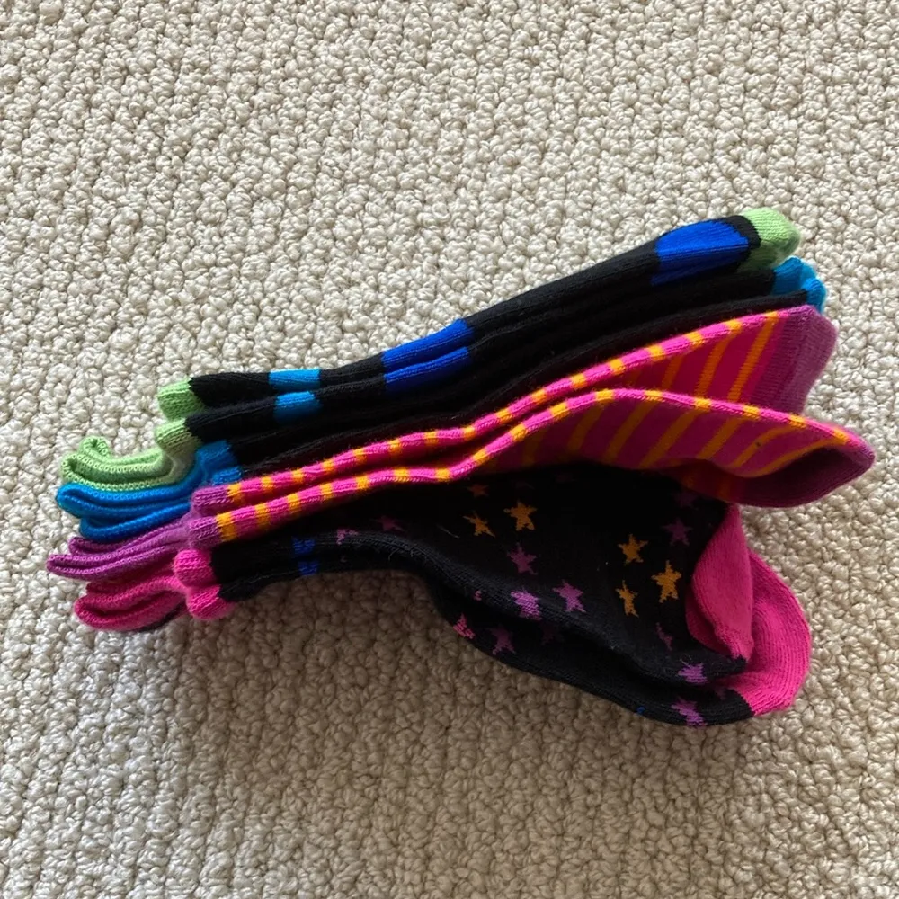 SO  Women’s Socks Bundle Four Pairs Patterned Sock Sizes 9-11 Shoe Sizes 5-11 NWT - Image 5