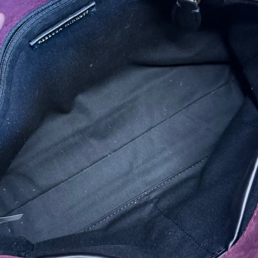 Rebecca Minkoff Darren Top Zip Suede Convertible Shoulder Bag - Image 8