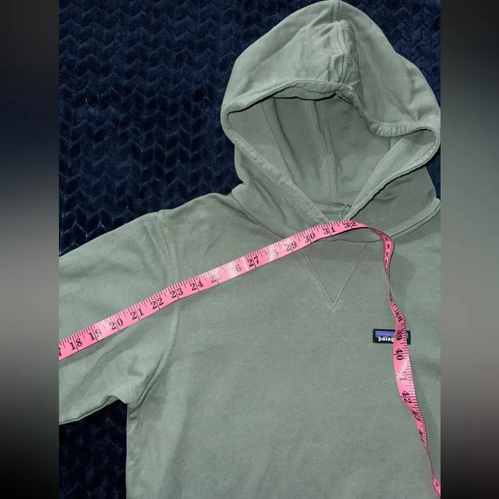 PATAGONIA Regenerative Organic Cotton Hoody Sweatshirt‎ Hemlock Green Size 2XS - Image 5