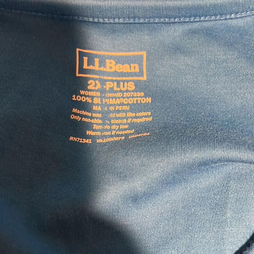 L.L. Bean cotton long sleeve‎ top . Size 2XL - Image 5