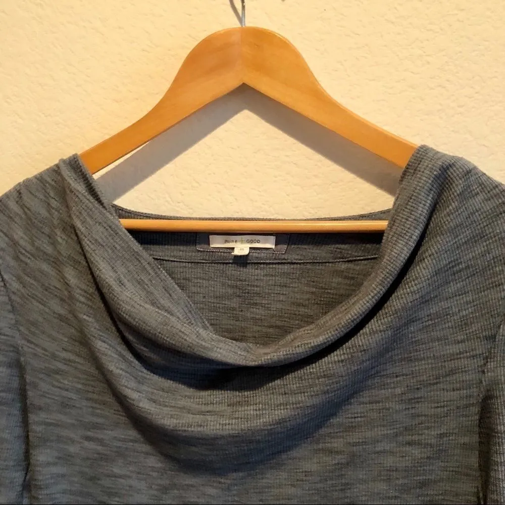 Pure and good cowl neck tunic long sleeved top - Image 5