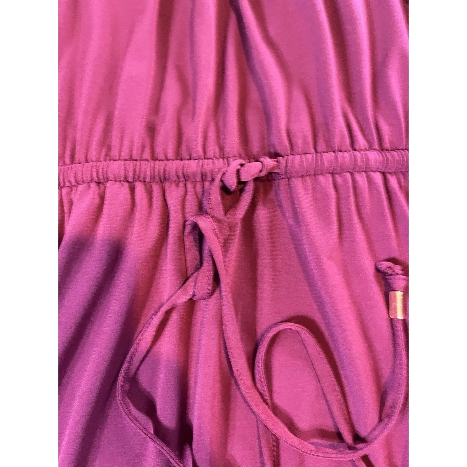 Lane Bryant Maxi Dress 18/20 Purple Metal Neckline Necklace Detail - Image 7