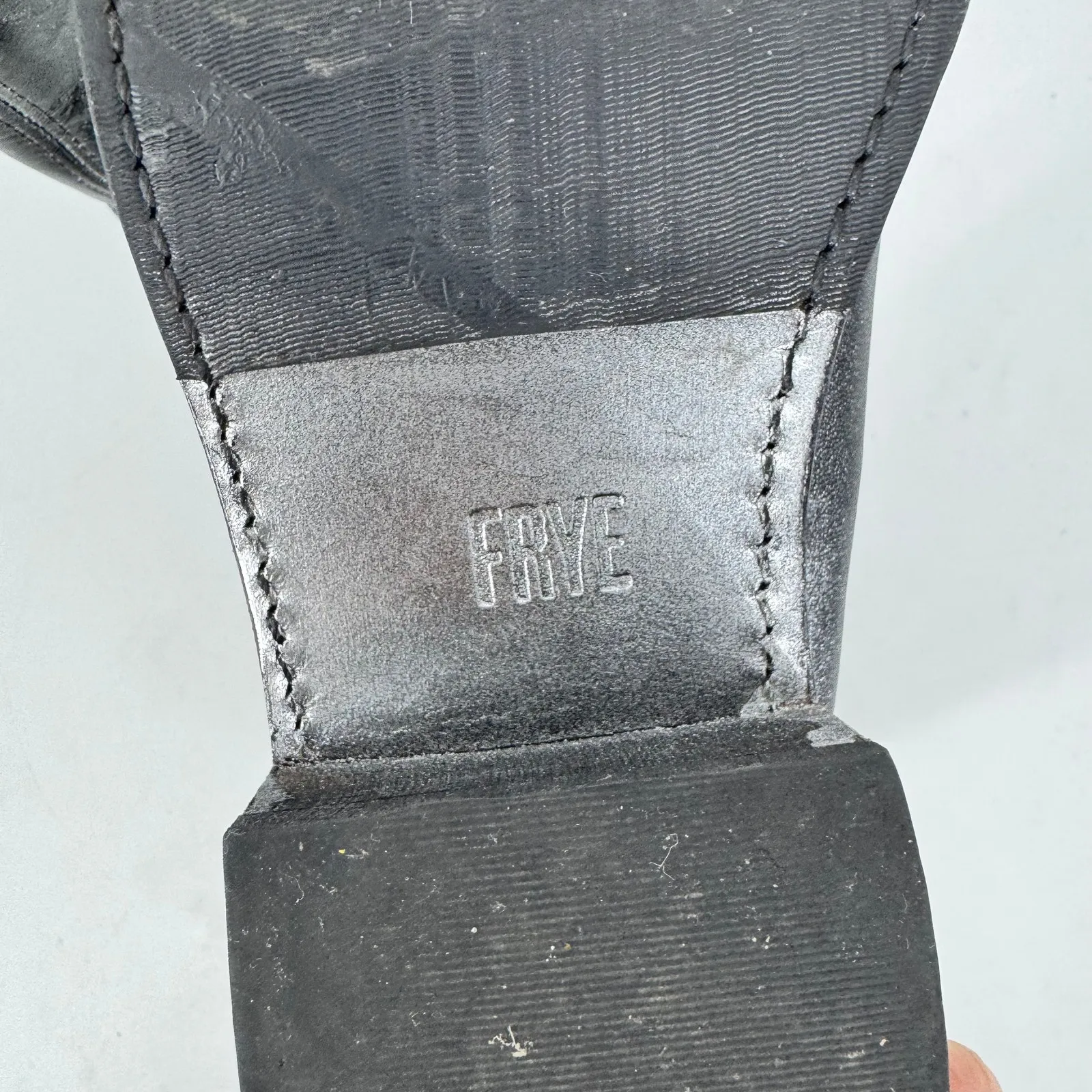 Frye Demi Metallic Black Zipper Leather Ankle Boots - Image 5