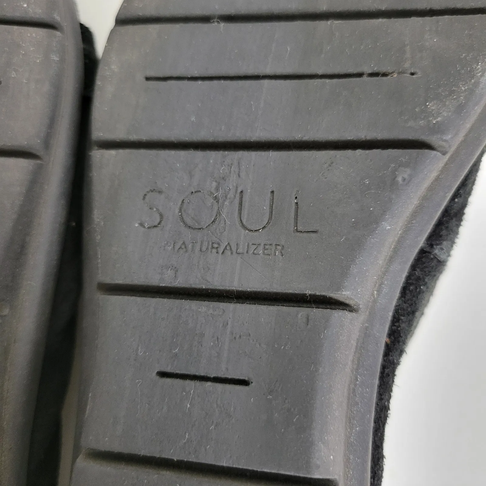 SOUL Naturalizer Lindsay‎ Womens Shoes Size 9 Black Suede Leather Slip On Flats - Image 7